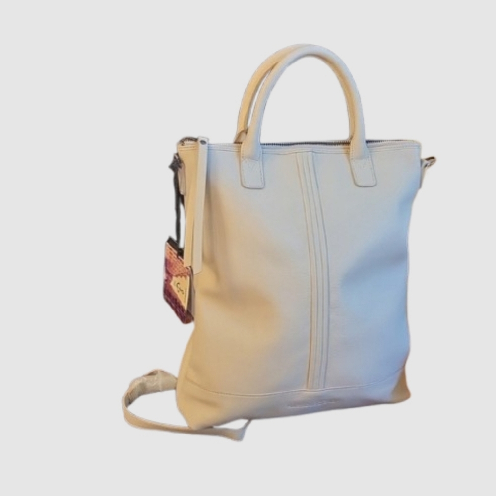 🆕️Harbour 2nd leather Agnes backpack/tote,ivory